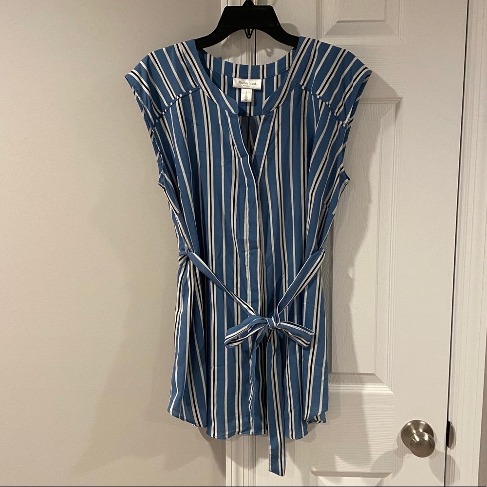 Motherhood Maternity Split-Neck Tunic
